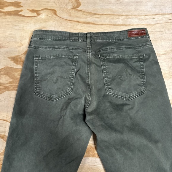 adriano goldschmied jeans Wmn 29 The Abbey Ankle Skinny Green Brushed - Picture 9 of 10